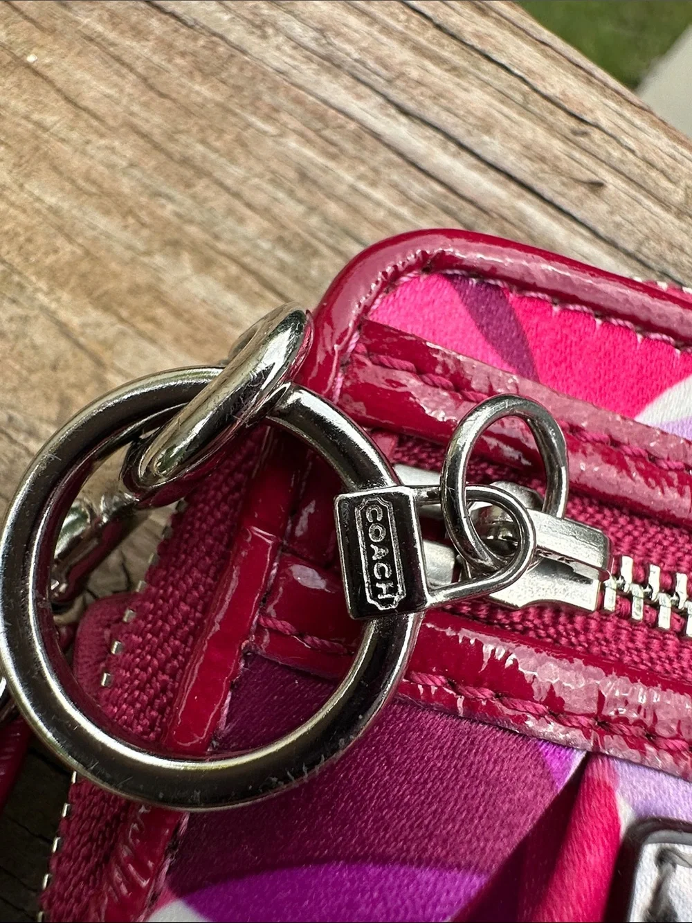 Coach compact wristlet